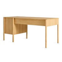 Cursive Desk in White Oak - Angle 7