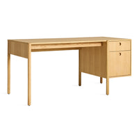 Cursive Desk in White Oak - Angle 4