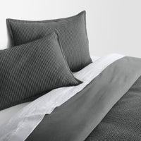 Cascade Duvet Set in Charcoal - Angle 6