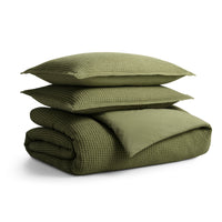 Cascade Duvet Set in Loden Green - Angle 1
