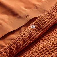 Cascade Duvet Set in Tomato - Angle 8