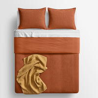 Cascade Duvet Set in Tomato - Angle 9