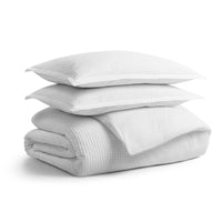 Cascade Duvet Set in White - Angle 1