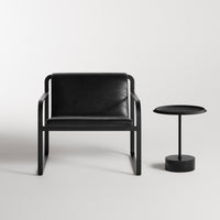 Chit Chat Side Table in Black Marble - Angle 7