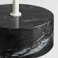 Chit Chat Side Table in Black Marble - Angle 7