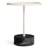 Chit Chat Side Table in Black Marble - Angle 1