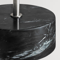 Chit Chat Side Table in Stainless / Black Marble - Angle 8