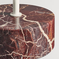 Chit Chat Side Table in Putty / Cherry Marble - Angle 8