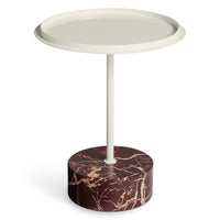 Chit Chat Side Table in Putty / Cherry Marble - Angle 5