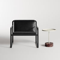 Chit Chat Side Table in Putty / Cherry Marble - Angle 4