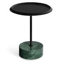 Chit Chat Side Table in Green Marble - Angle 3