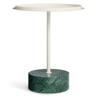 Chit Chat Side Table in Green Marble - Angle 1