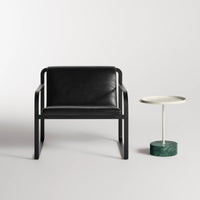 Chit Chat Side Table in Green Marble - Angle 7