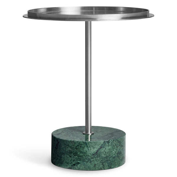 Chit Chat Side Table in Green Marble - Angle 1