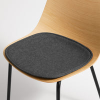 Clean Cut Seat Pad in Vesper Charcoal - Angle 4