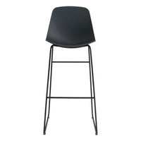 Clean Cut Barstool with Sled Leg in Navy Green - Angle 1