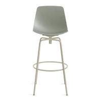Clean Cut Swivel Stool in Grey Green - Angle 1