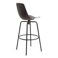 Clean Cut Swivel Stool in Oblivion - Angle 6