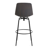 Clean Cut Swivel Stool in Oblivion - Angle 7