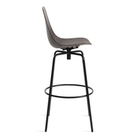 Clean Cut Swivel Stool in Oblivion - Angle 5