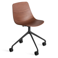 Clean Cut Task Chair in Walnut - Angle 5