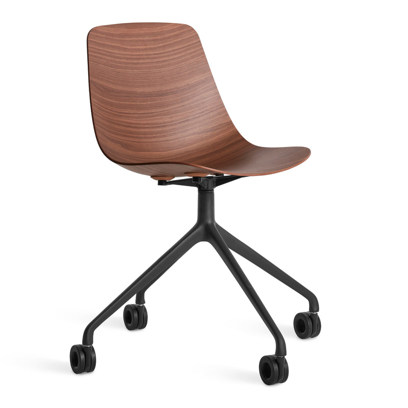 Clean Cut Task Chair in Walnut - Angle 1
