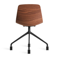 Clean Cut Task Chair in Walnut - Angle 8