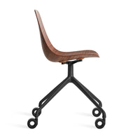 Clean Cut Task Chair in Walnut - Angle 6