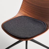 Clean Cut Task Chair in Walnut - Angle 11