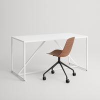 Clean Cut Task Chair in Walnut - Angle 13