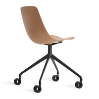 Clean Cut Task Chair in White Oak - Angle 7