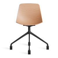 Clean Cut Task Chair in White Oak - Angle 4