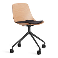 Clean Cut Task Chair in White Oak - Angle 10