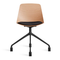 Clean Cut Task Chair in White Oak - Angle 9
