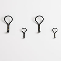 Clove Small Wall Hook in Black - Angle 4