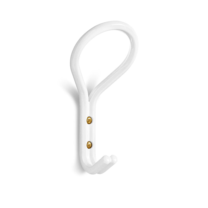 Clove Small Wall Hook in White - Angle 2