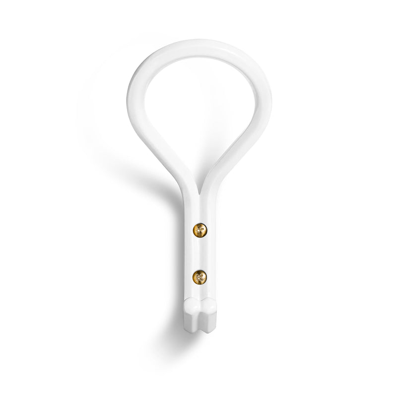 Clove Small Wall Hook in White - Angle 1