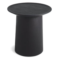 Coco Tall Side Table en Black-Stained Acacia - ángulo 2