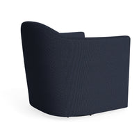 About Face Swivel Lounge Chair in Kvadrat Autumn Navy - Angle 6