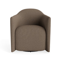 About Face Swivel Lounge Chair in Kvadrat Autumn Cardamom - Angle 1