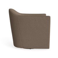 About Face Swivel Lounge Chair in Kvadrat Autumn Cardamom - Angle 5