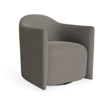 About Face Swivel Lounge Chair in Sanford Black - Angle 5