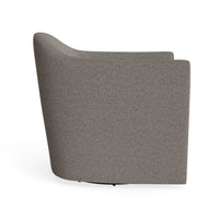 About Face Swivel Lounge Chair in Sanford Black - Angle 6