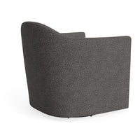 About Face Swivel Lounge Chair in Kelso Charcoal - Angle 7