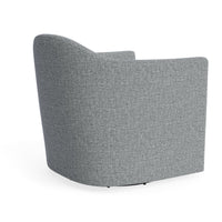 About Face Swivel Lounge Chair in Kvadrat Guest Grey Blue - Angle 6