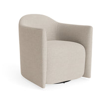 About Face Swivel Lounge Chair in Sanford Linen - Angle 5