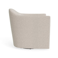 About Face Swivel Lounge Chair in Landa Stone - Angle 6
