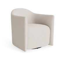 About Face Swivel Lounge Chair in Vos Bone - Angle 4