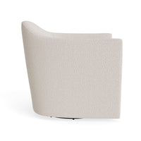 About Face Swivel Lounge Chair in Vos Bone - Angle 5