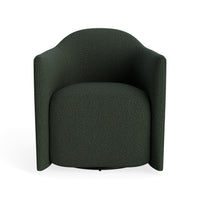 About Face Swivel Lounge Chair in Vos Evergreen - Angle 1